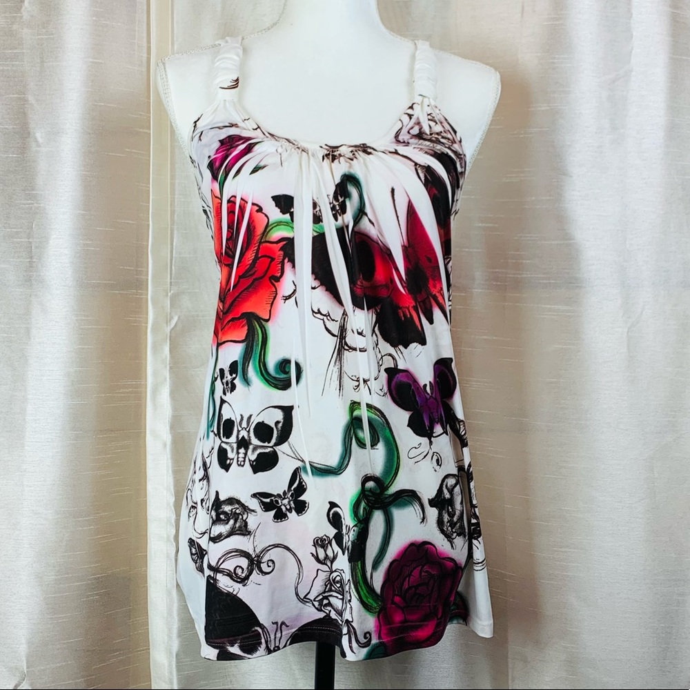 IME Floral Print Tank Style Tunic M